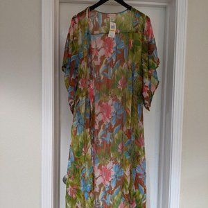 Band of Gypies Kimono/ Swim Cover Floral Print